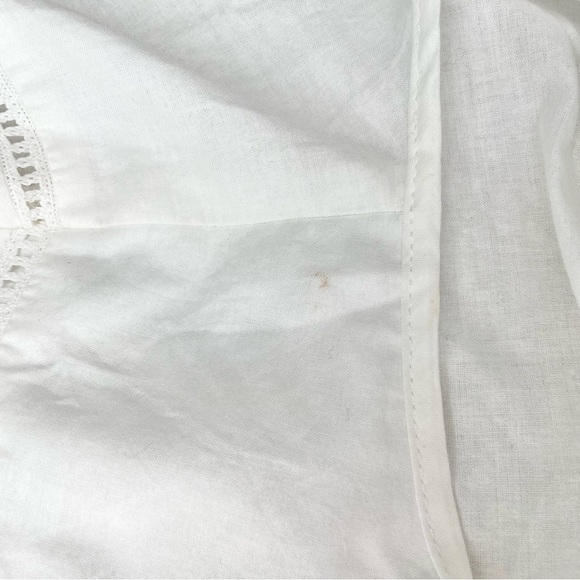 Aqua White Lace Inset Flounced Mini Dress Medium NWT - Picture 13 of 13